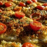 Baked Flounder Recipe Citrus Herb Crust With Tomato Gems 1761870825.1583998