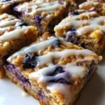Baked Oatmeal Recipe Blueberry Streaked Slab With Lemon Icing 1760963043.8225725