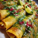 Chicken Taquitos Recipe Salsa Verde Streaks With Radish Confetti 1761861197.299184