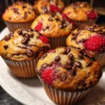 Chocolate Chip Muffin Recipe With Ruby Raspberry Ripple Tops 1760781320.4568112