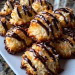Coconut Macaroons Recipe With Chocolate Drizzle Stripes 1761488309.2092617