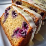 Easy Banana Bread Recipe With Blueberry Streaks And Lemon Icing 1760289127.6714275