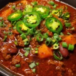Easy Chili Recipe Fire Roasted Tomato Red With Jalapeno Rings 1760779074.3619804