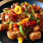Ground Chicken Recipe Chili Garlic Skillet With Pepper Ribbons 1761871469.333617