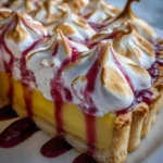 Lemon Meringue Pie Recipe With Raspberry Stripe Topping 1760959714.1201074