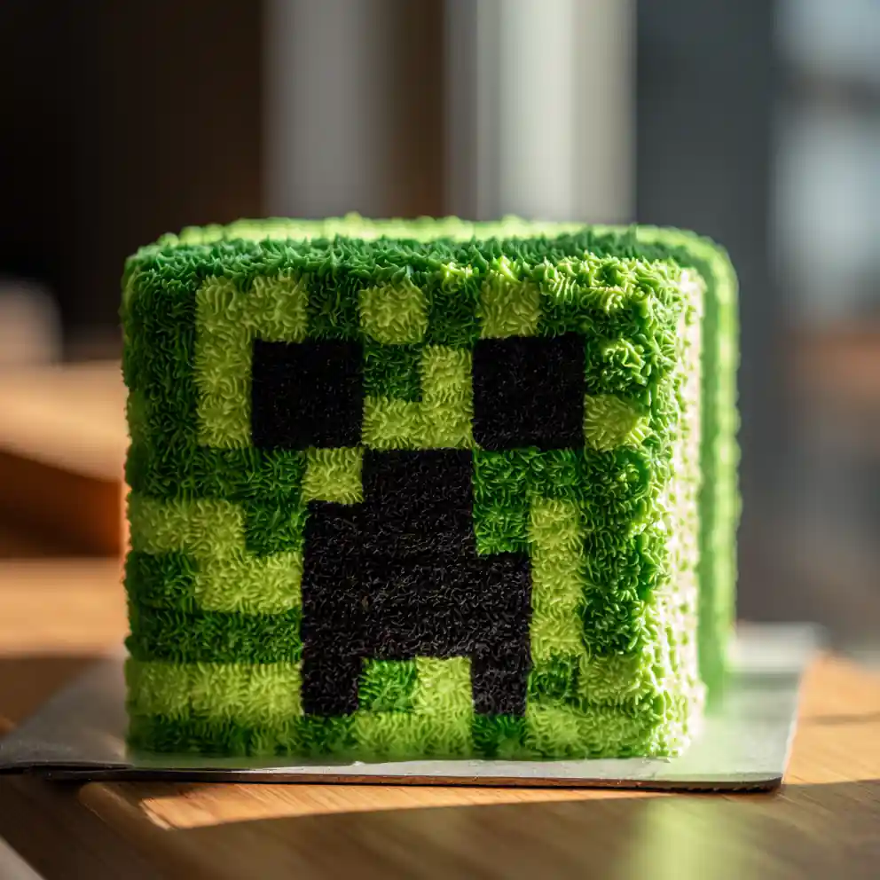 Minecraft Cake Recipe Creeper-Pattern Lime Frost Block 4 minecraft cake recipe Creeper-Pattern Lime Frost Block
