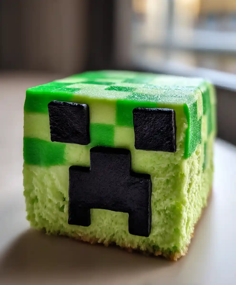 Minecraft Cake Recipe Creeper-Pattern Lime Frost Block 5 minecraft cake recipe Creeper-Pattern Lime Frost Block