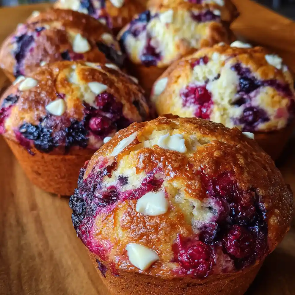 Muffin Recipe Mixed Berry Marbled Tops 4 muffin recipe Mixed Berry Marbled Tops