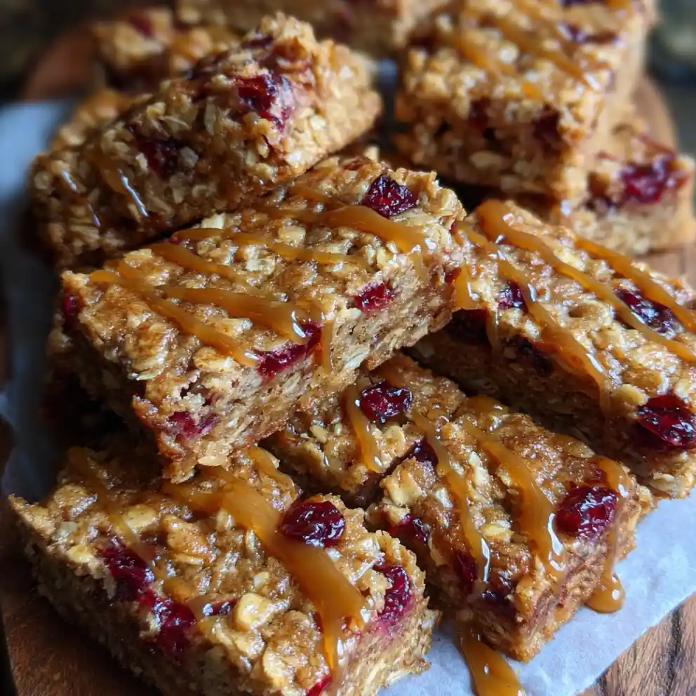 Oatmeal Bars Recipe Cranberry Studded With Maple Drizzle 1761860261.6604533