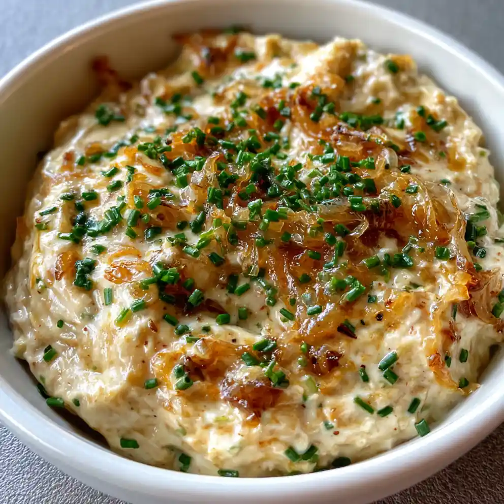 Onion Dip Recipe Caramelized Gold With Chive Confetti 4 onion dip recipe Caramelized Gold with Chive Confetti