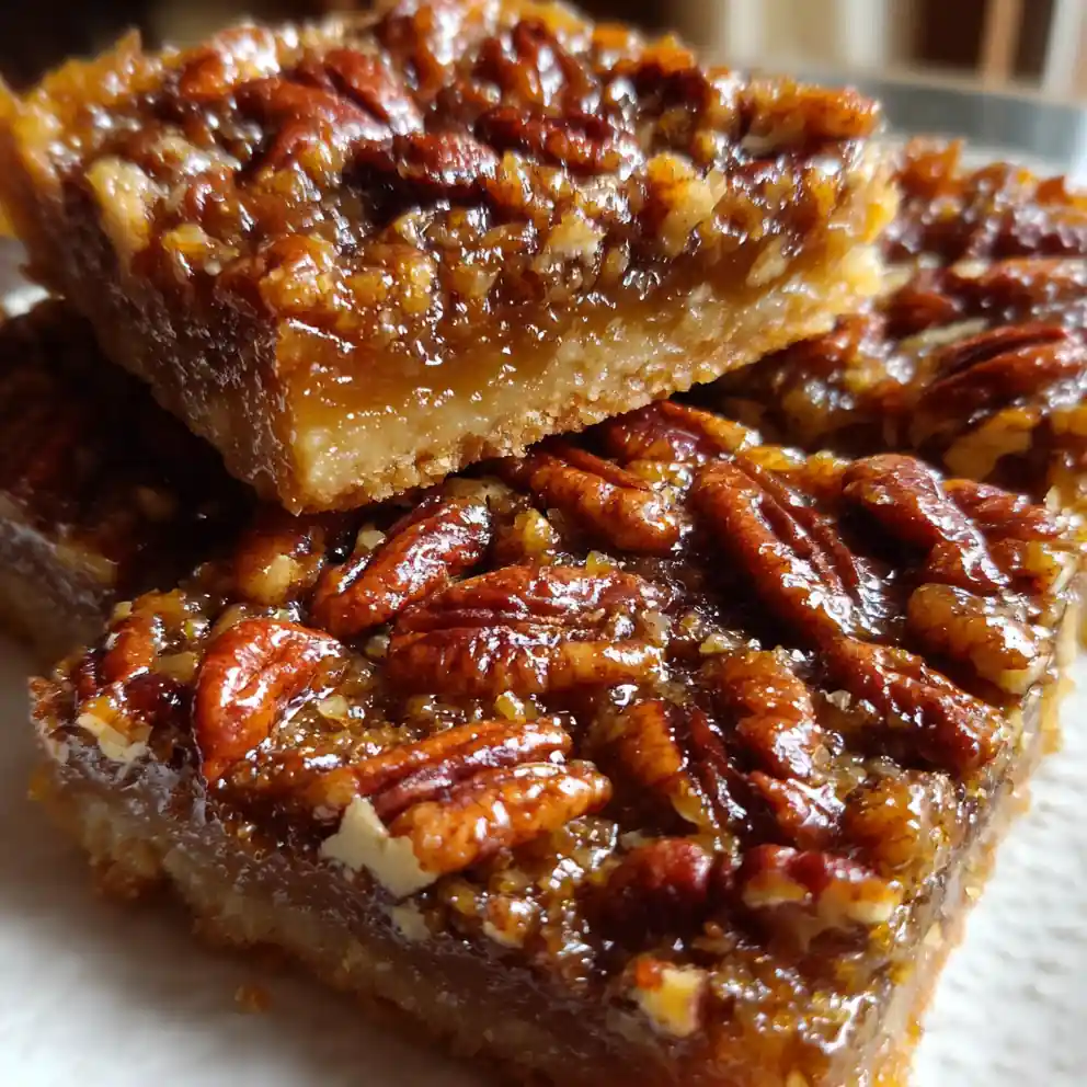 pecan pie bars recipe Amber Pecan Mosaic with Maple Shine