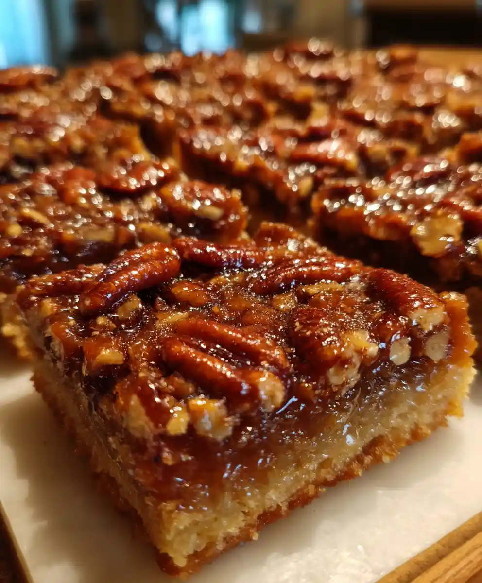 pecan pie bars recipe Amber Pecan Mosaic with Maple Shine