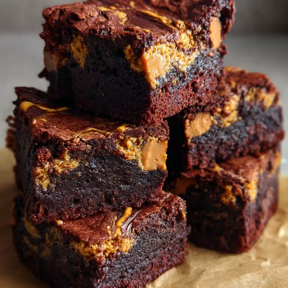 Protein Brownie Recipe Cocoa Brick With Peanut Swirl 4 protein brownie recipe Cocoa Brick with Peanut Swirl
