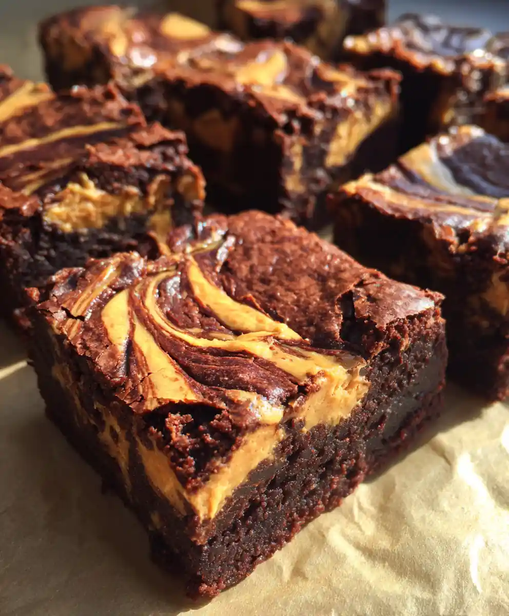 Protein Brownie Recipe Cocoa Brick With Peanut Swirl 5 protein brownie recipe Cocoa Brick with Peanut Swirl