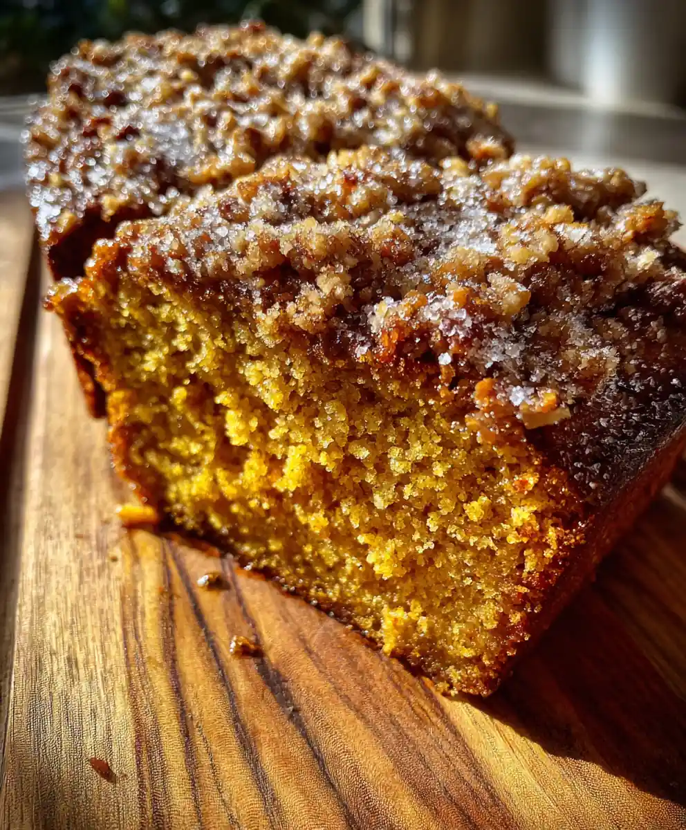 pumpkin loaf recipe Marigold Crust with Maple Pecan Streusel