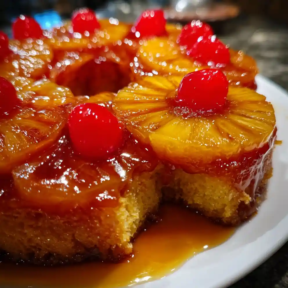 Recipe For Pineapple Upside Down Cake Caramel Crown With Sunburst Rings 1761856890.0784147