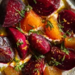 Roasted Beets Recipe With Orange Zest Labneh Swirl 1761397812.6203778