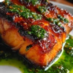 Salmon Recipe Miso Glazed With Emerald Herb Oil 1760288387.7997682