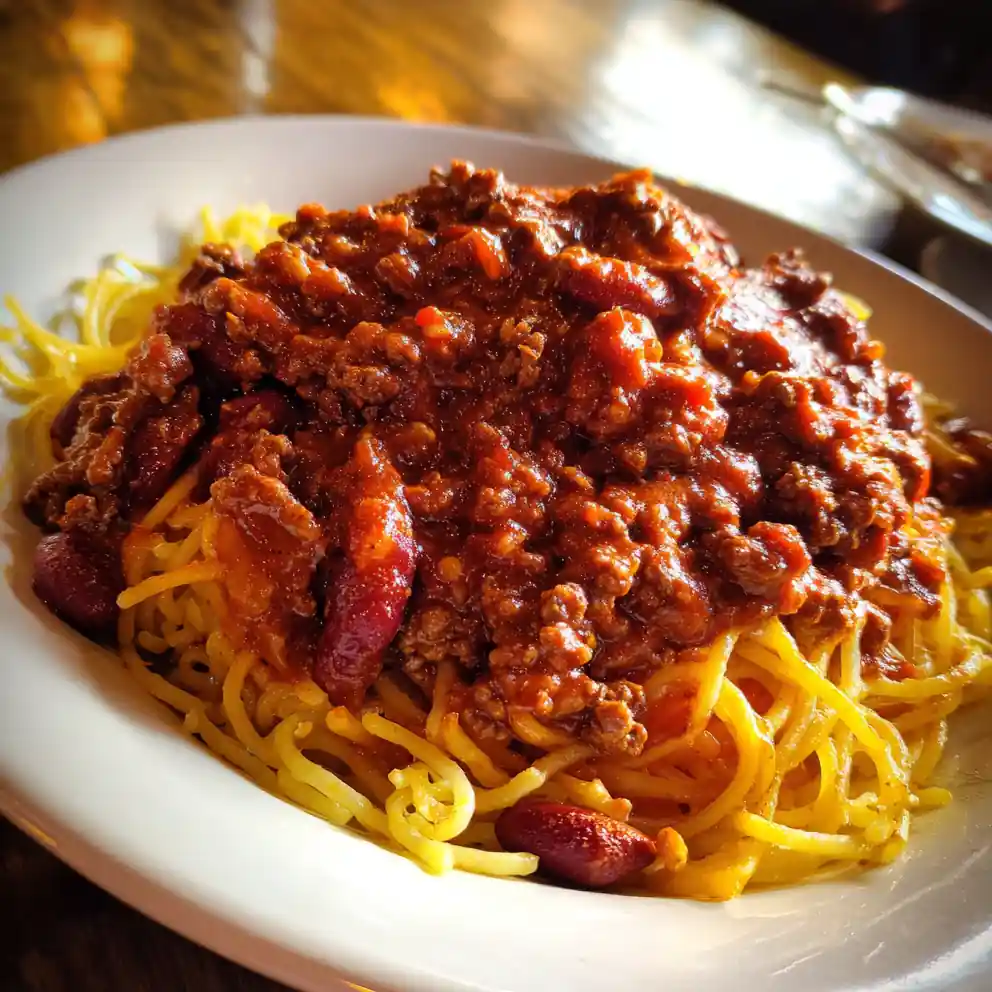 skyline chili recipe Cincy-Style Over Spaghetti with Fire-Red Beans