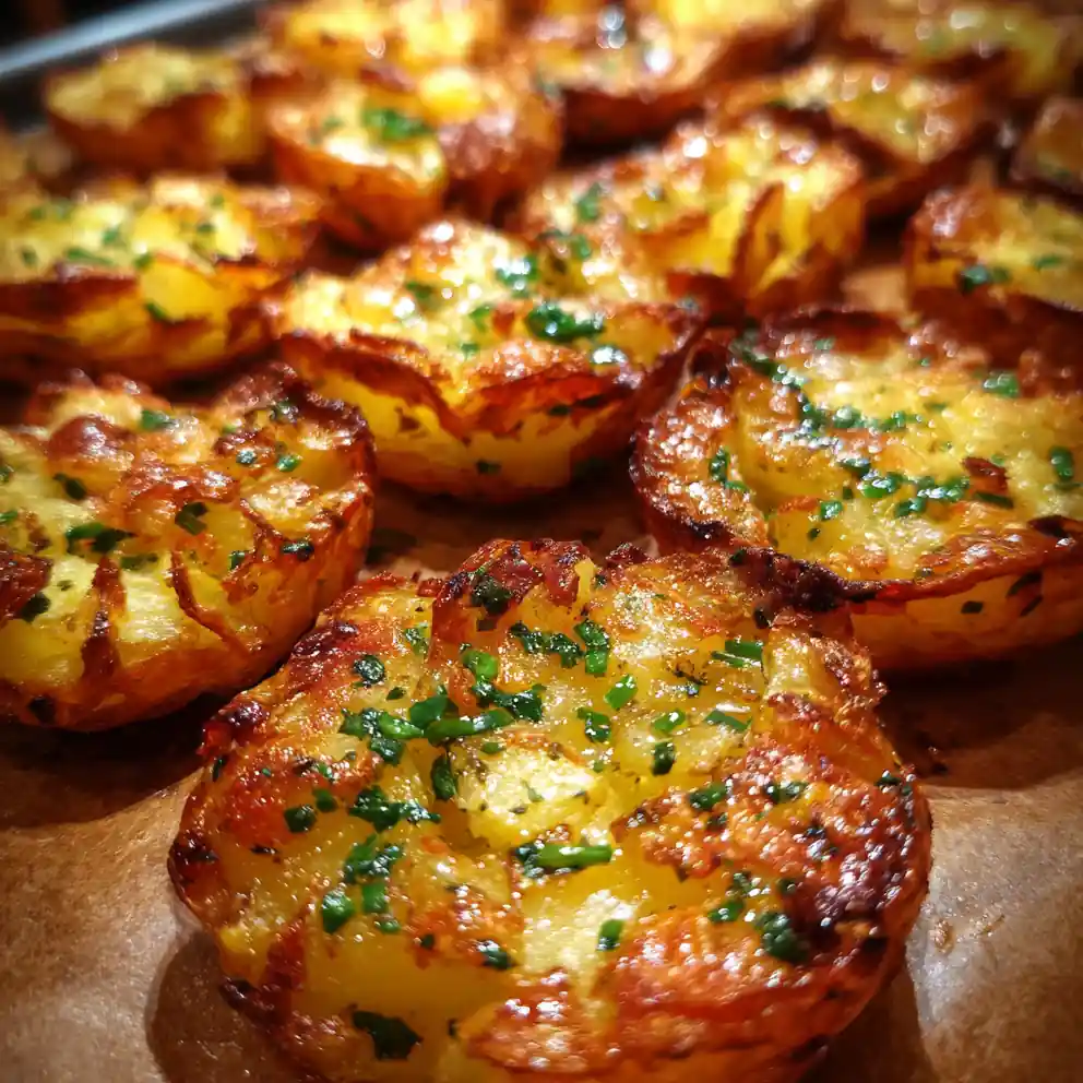 Smashed Potato Recipe Golden Crisp Disks With Chive Emeralds 1761849515.8038046