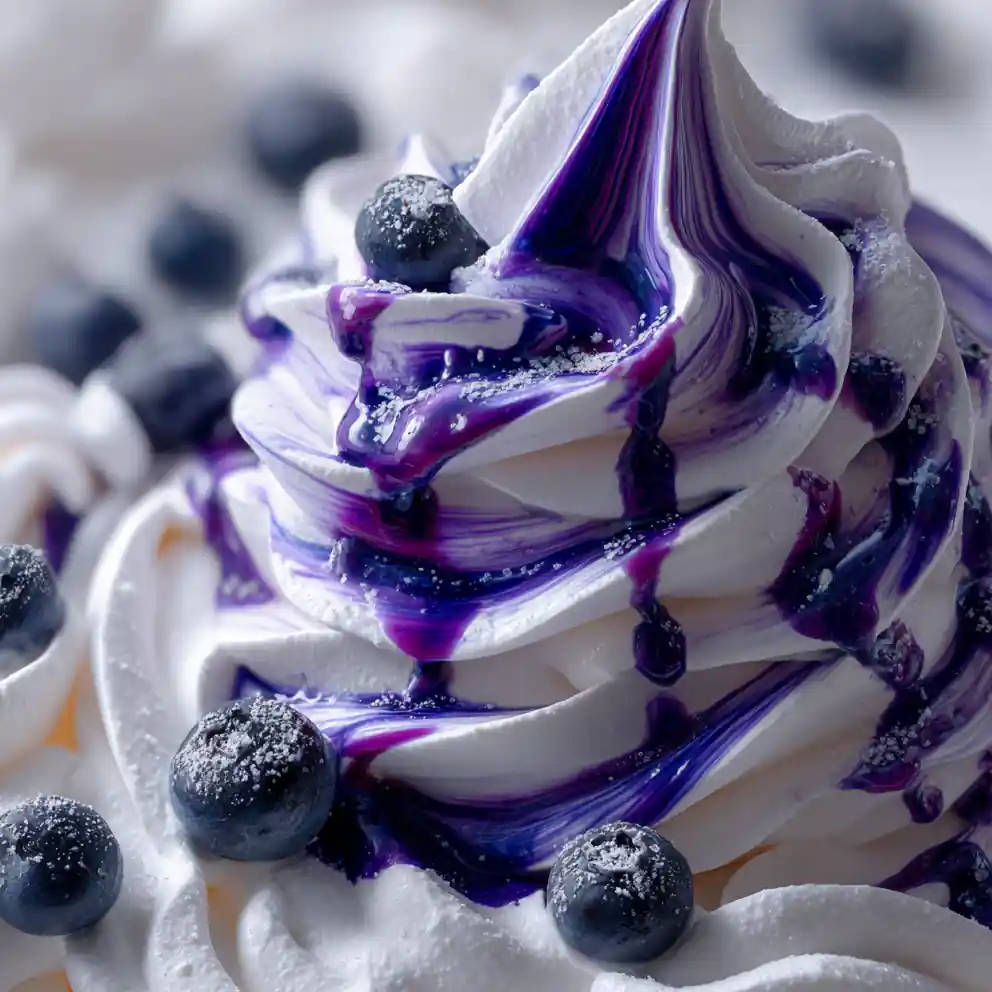 Snow Cream Recipe With Blueberry Syrup Swirl 4 snow cream recipe With Blueberry Syrup Swirl