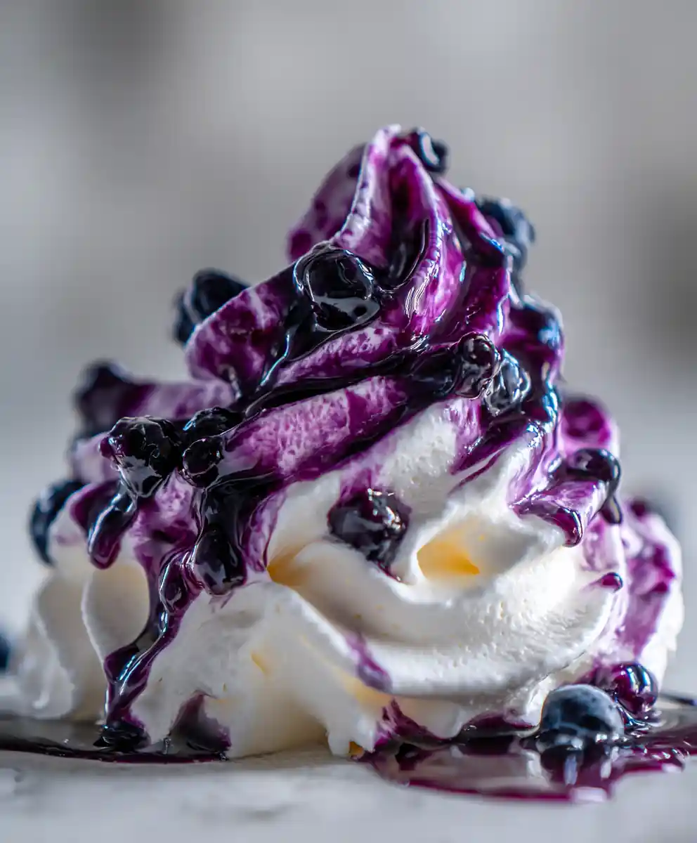 Snow Cream Recipe With Blueberry Syrup Swirl 5 snow cream recipe With Blueberry Syrup Swirl