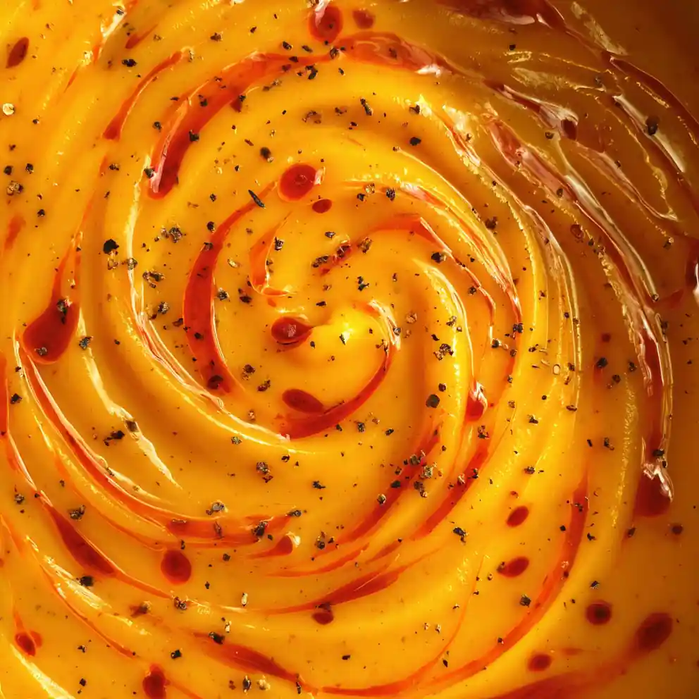 Sweet Potato Soup Recipe Sunset Puree With Chili Oil Swirl 1761862973.5174196