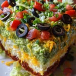Taco Dip Recipe Layered Guacamole Green And Salsa Red 6 Taco Dip Recipe Layered Guacamole Green And Salsa Red 1760963834.5230477