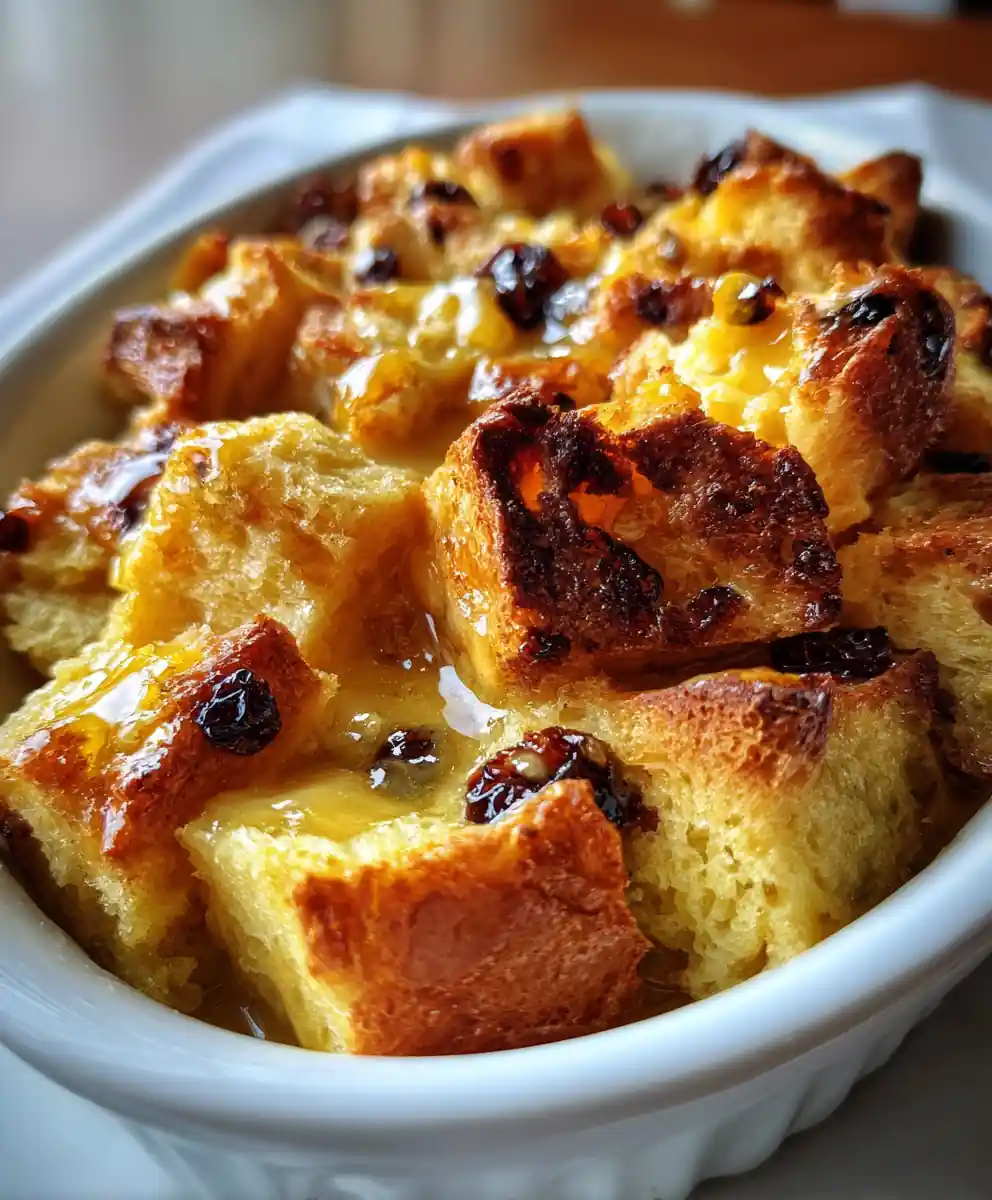 traditional bread pudding recipe Raisin Amber with Butterscotch Ripple