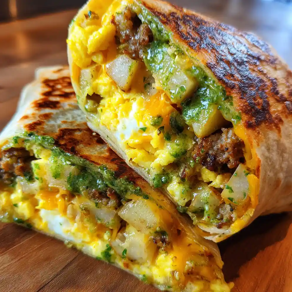 Best Breakfast Burrito Recipe With Salsa Verde Stripe 1762645592.7103953