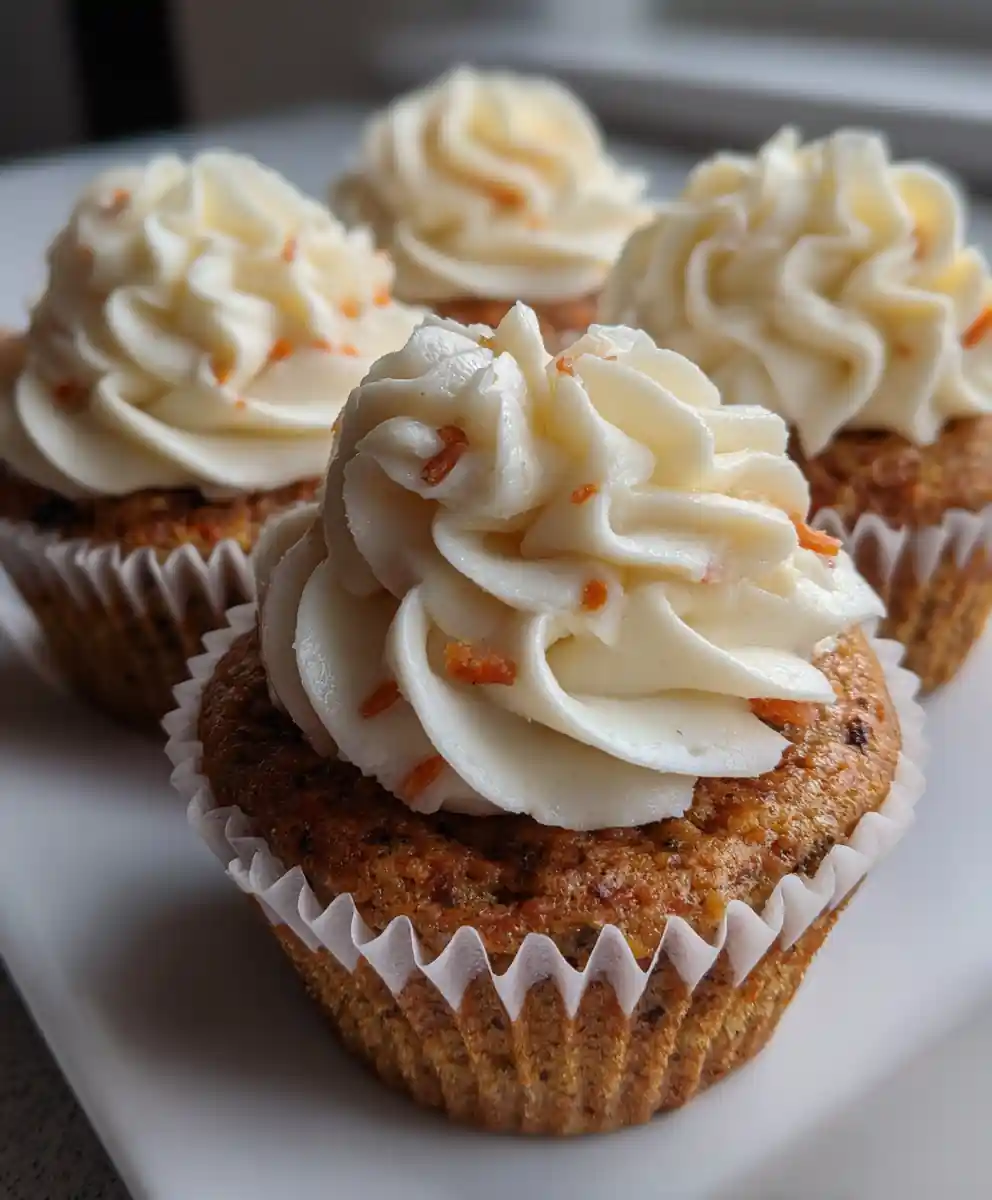 Carrot Cake Cupcakes Recipe With Cream Cheese Rosettes 5 carrot cake cupcakes recipe With Cream Cheese Rosettes