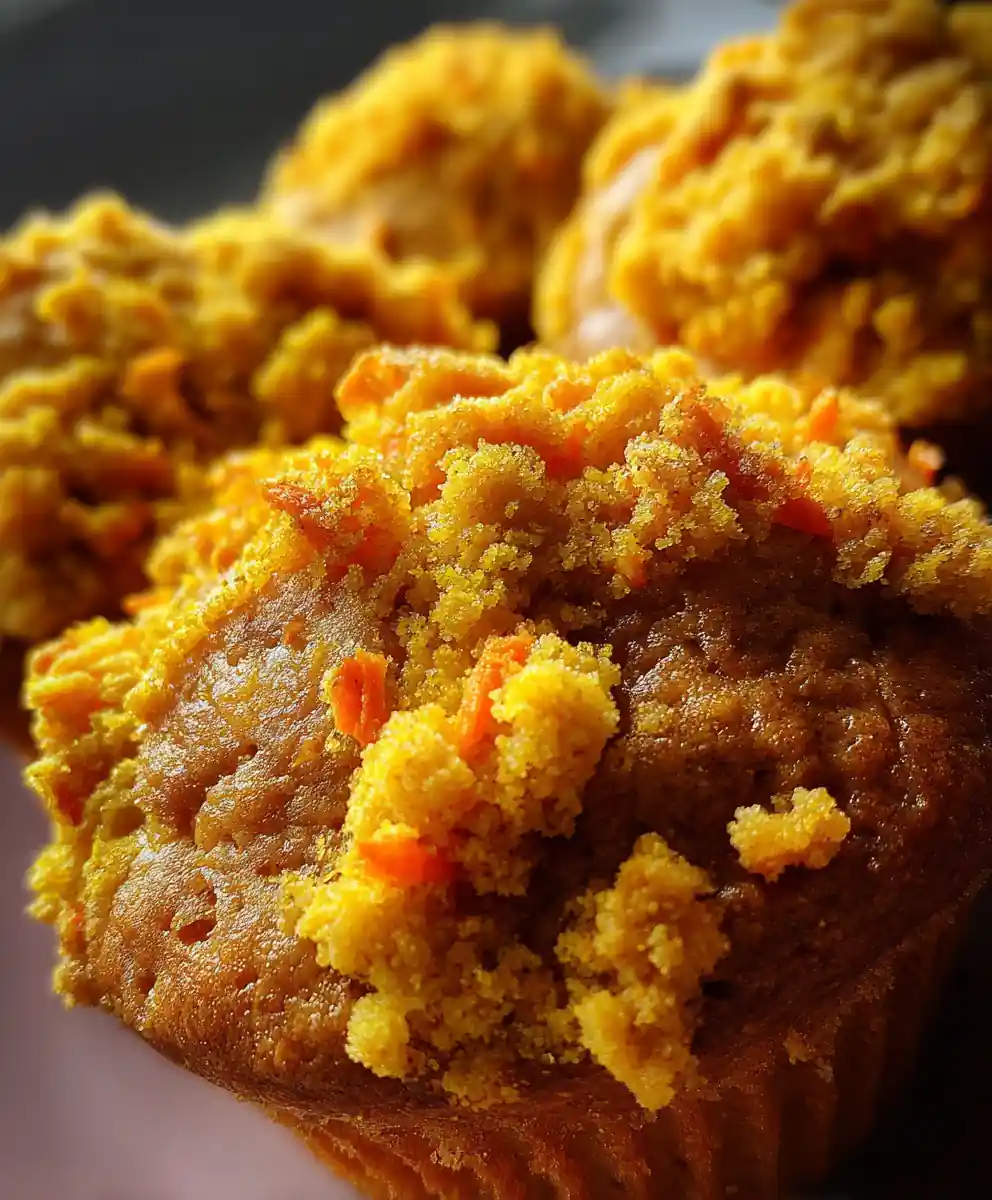 carrot muffins recipe With Golden Turmeric Streusel