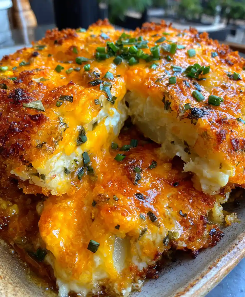 Cheesy Potato Casserole Recipe With Scallion Cheddar Crust 5 cheesy potato casserole recipe With Scallion Cheddar Crust