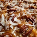 German Chocolate Cake Frosting Recipe With Glossy Pecan Coconut Ribbons 6 German Chocolate Cake Frosting Recipe With Glossy Pecan Coconut Ribbons 1762472540.4866607