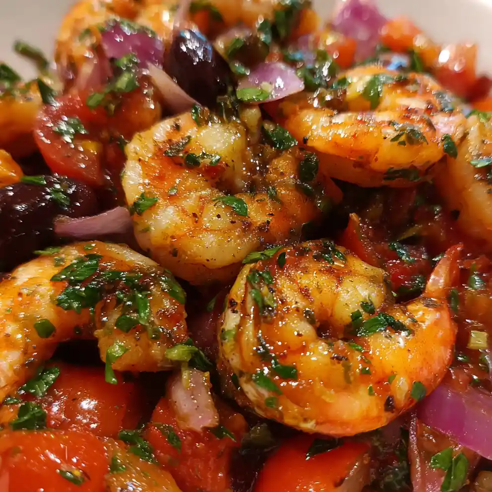 Mediterranean Shrimp Recipe With Tomato Olive Relish 1762639571.8420165