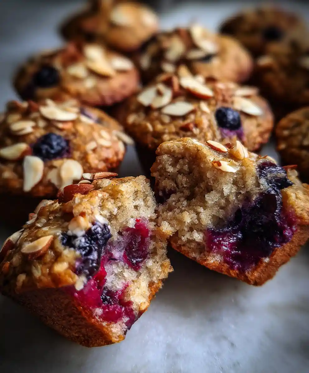 Oatmeal Muffin Recipe With Blueberry Almond Studs 5 oatmeal muffin recipe With Blueberry Almond Studs