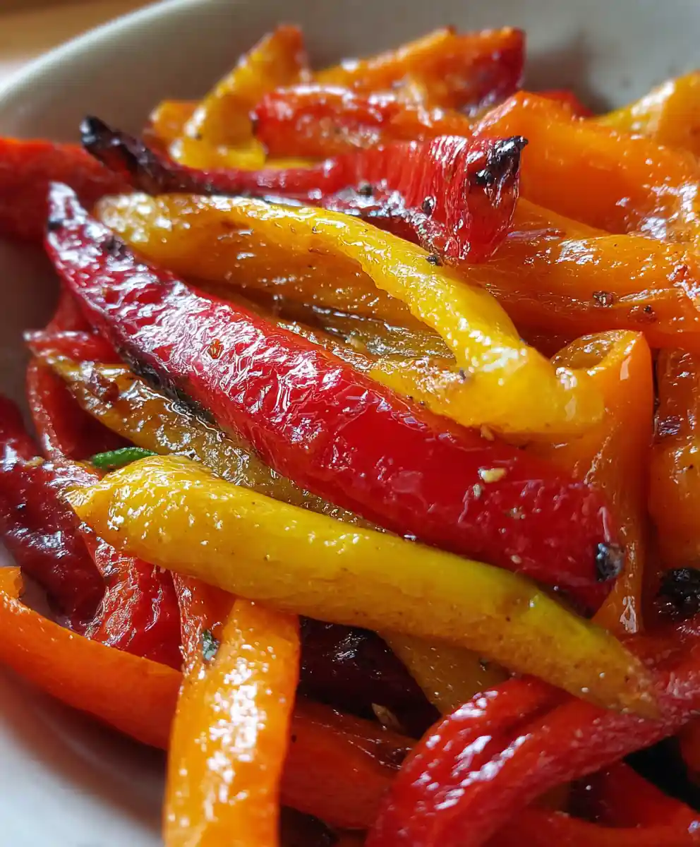 Roasted Peppers Recipe Char Blistered Strips With Garlic Oil 5 roasted peppers recipe Char Blistered Strips with Garlic Oil