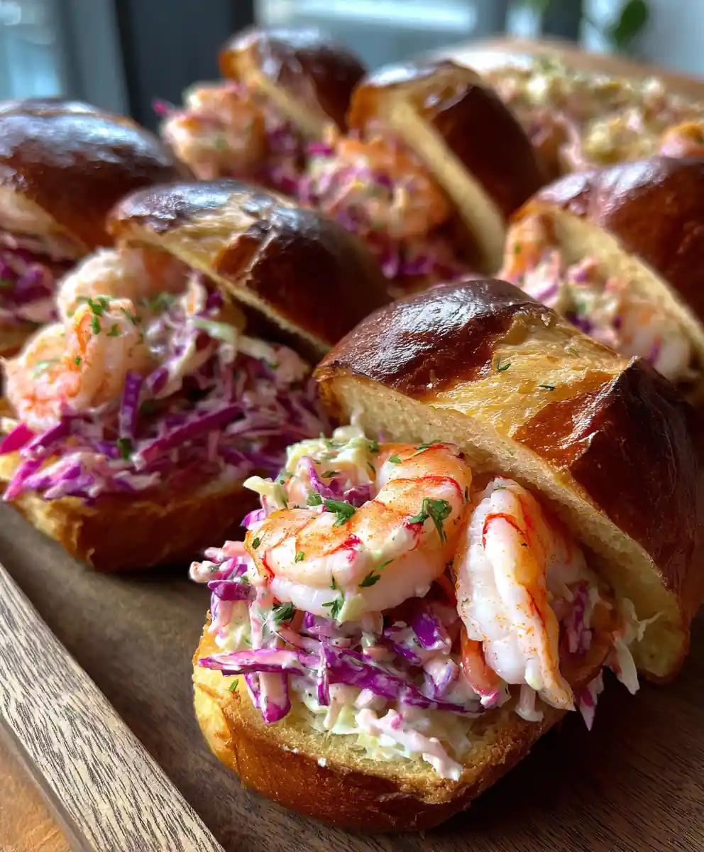 Shrimp Roll Recipe With Old Bay Pink Slaw 5 shrimp roll recipe With Old Bay Pink Slaw