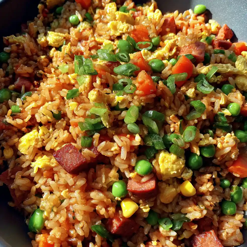 spam fried rice recipe Turkey Spam Edamame Confetti