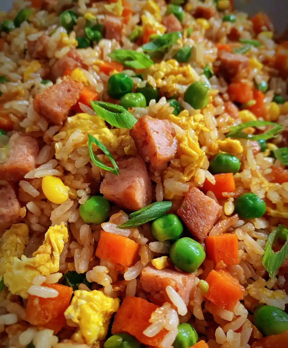 spam fried rice recipe Turkey Spam Edamame Confetti