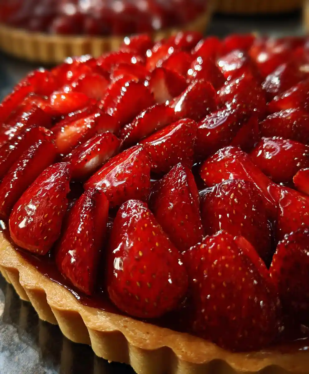 Strawberry Tart Recipe With Glazed Ruby Fan 5 strawberry tart recipe With Glazed Ruby Fan