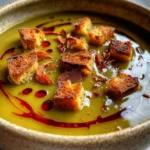 Vegetarian Split Pea Soup Recipe With Chili Oil And Crouton Shards 6 Vegetarian Split Pea Soup Recipe With Chili Oil And Crouton Shards 1762490734.8396387