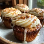 Apple Cinnamon Cheesecake Cupcakes With Maple Cream Drizzle 1767854482.4693098