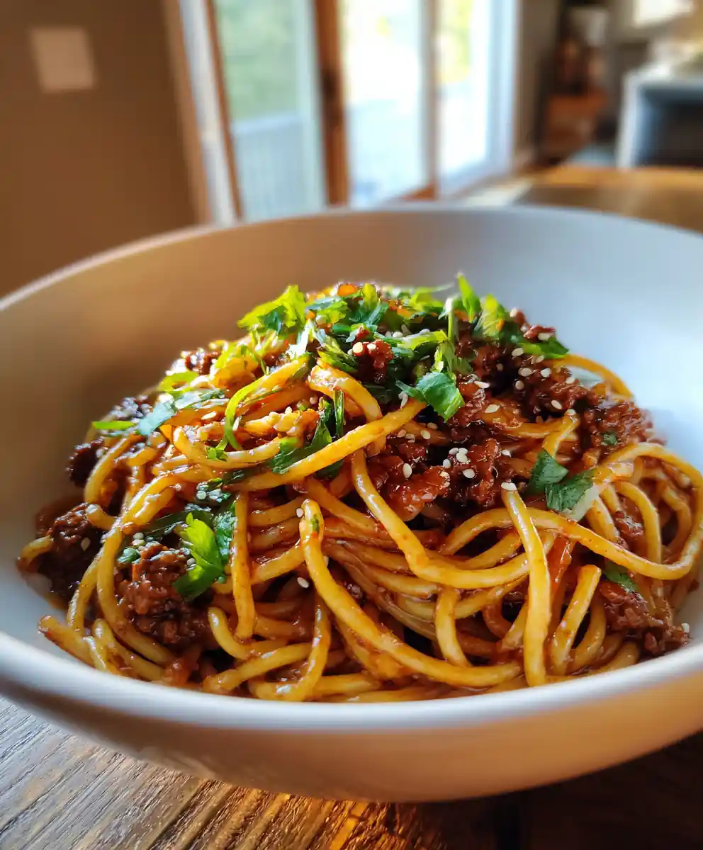Asian Style Ground Beef Spaghetti With Smoked Chili Garlic Oil 5 Asian Style Ground Beef Spaghetti with Smoked Chili Garlic Oil