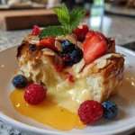 Berry Croissant Bake With Lemon Cardamom Cream And Orange Glaze 1767808049.9587147