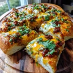 Biscuits And Sausage Gravy Breakfast Pizza With Chipotle Cheddar Drizzle 1767864760.0625339