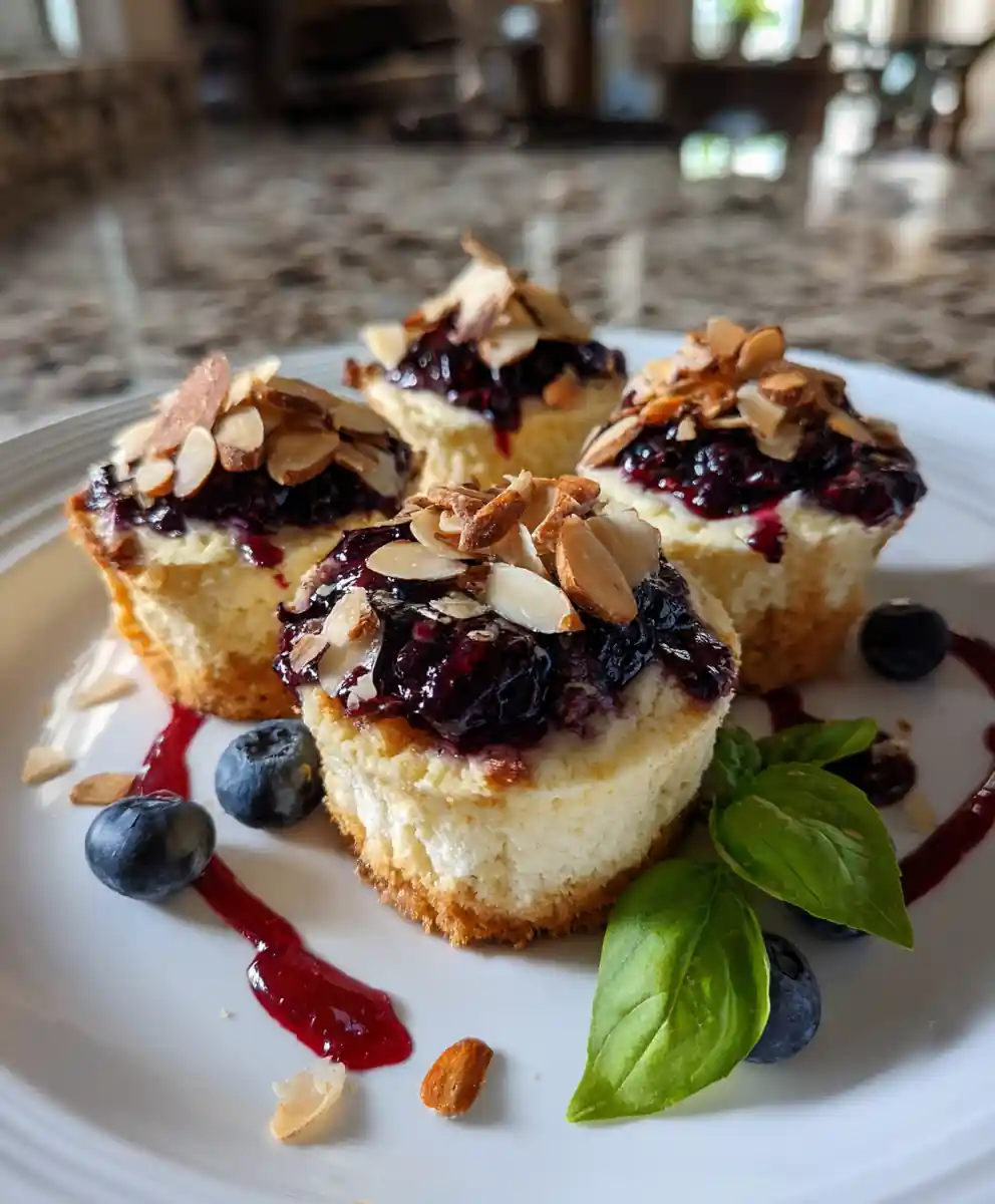 Blueberry Lime Cheesecake Cupcakes With Basil Berry Swirl 5 Blueberry Lime Cheesecake Cupcakes with Basil Berry Swirl