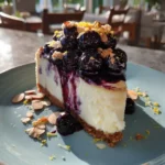 Blueberry Swirl Cheesecake With Lemon Ginger Glaze 1767849947.6940992