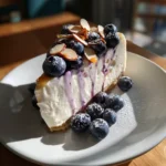 Blueberry Velvet Cheesecake With Lavender Honey Swirl 1767871613.4177163