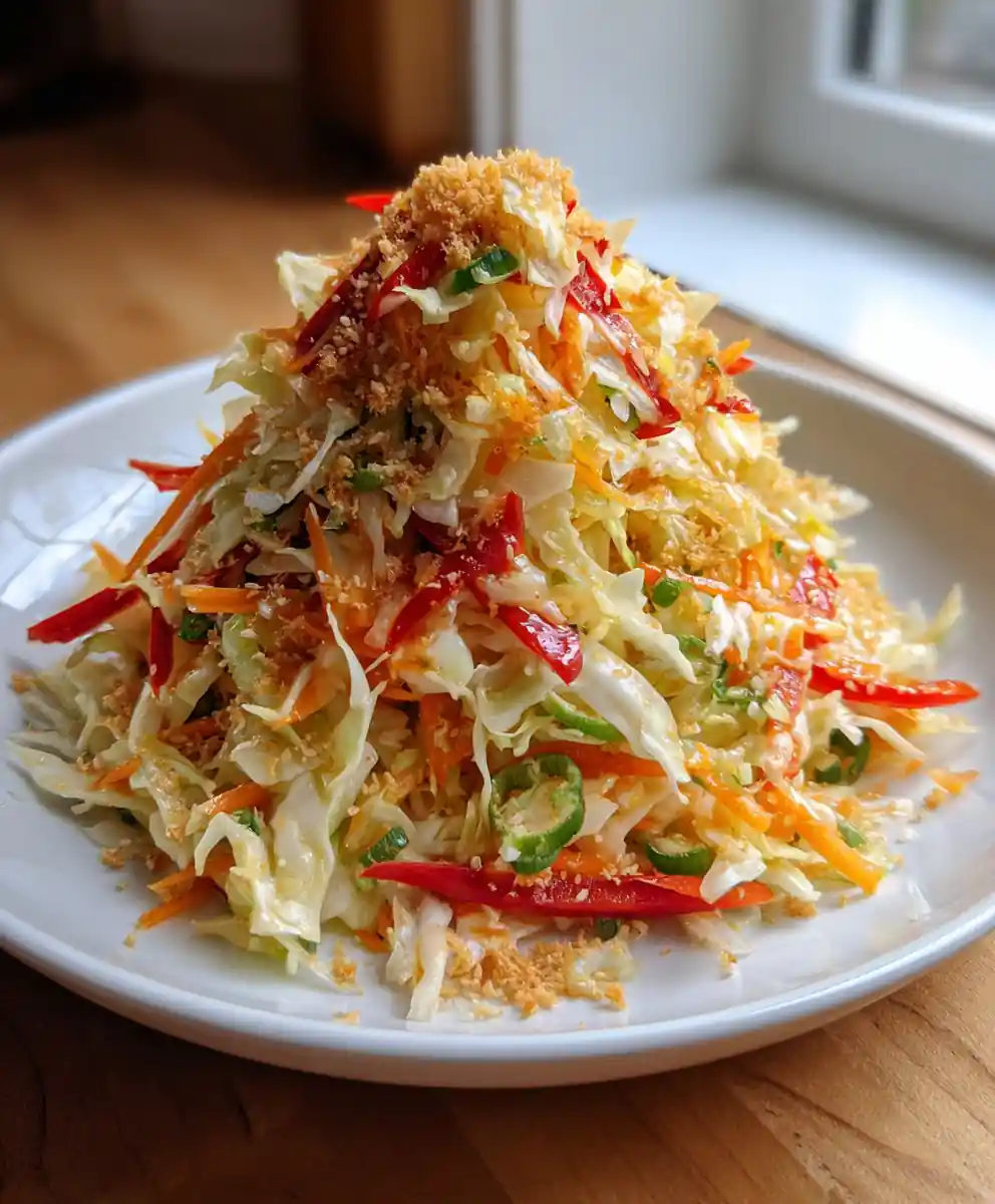Cabbage Slaw With Coconut Lime Sesame Dressing 5 Cabbage Slaw with Coconut Lime Sesame Dressing
